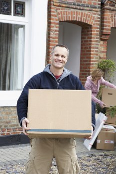 Office moving team preparing desks and boxes for relocation in Officeremovals