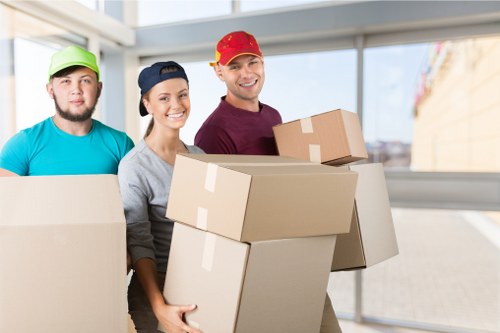 Local man with van moving furniture in Officeremovals