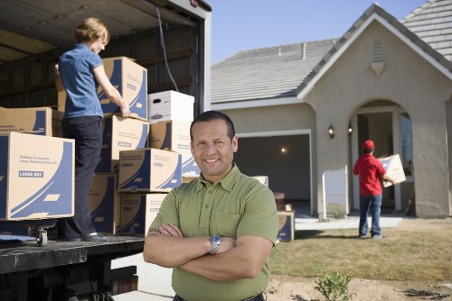 Commercial office relocation with packing, loading, and transport support