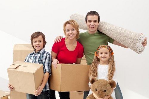 Removal truck hired for a residential move in Officer